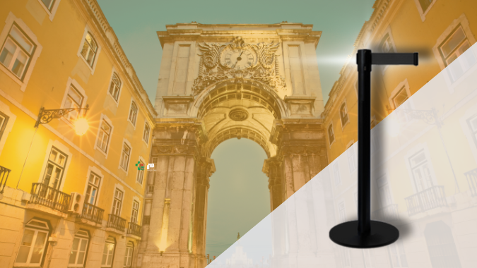 As nossas baias de fita são agora as peças essenciais na gestão de filas de alguns dos mais emblemáticos locais de Lisboa